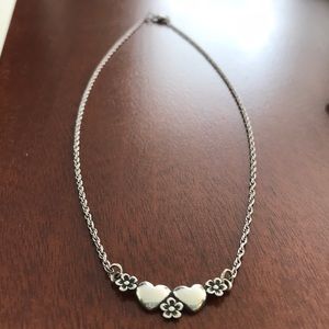 James Avery Heart & Flower necklace